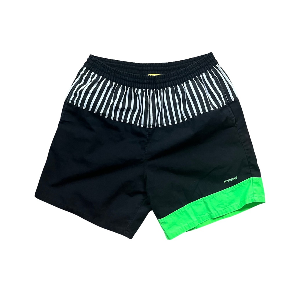 Vintage McGregor Mens Swim Shorts Trunks Short Shorts 80s 90s Colorblock Medium